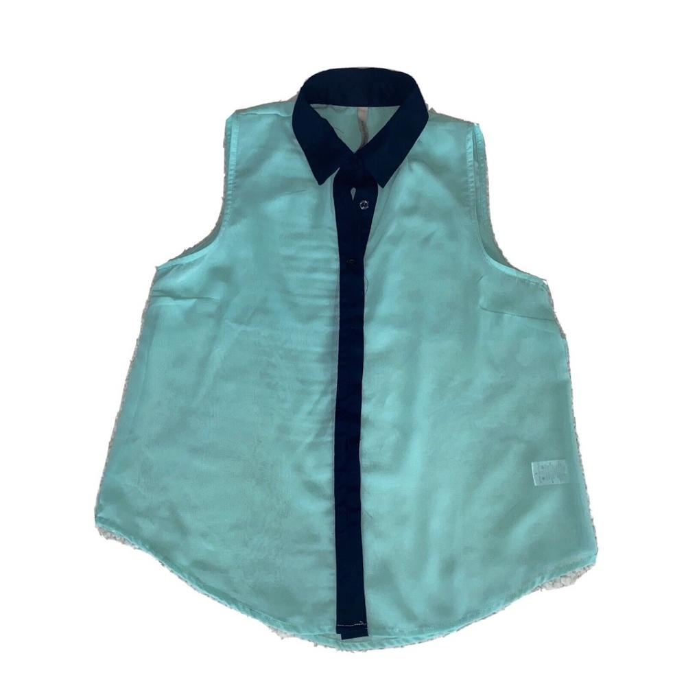 Paper Crane Anthropologie Size Small Chambray Tunic Shirt Dress Sleeveless